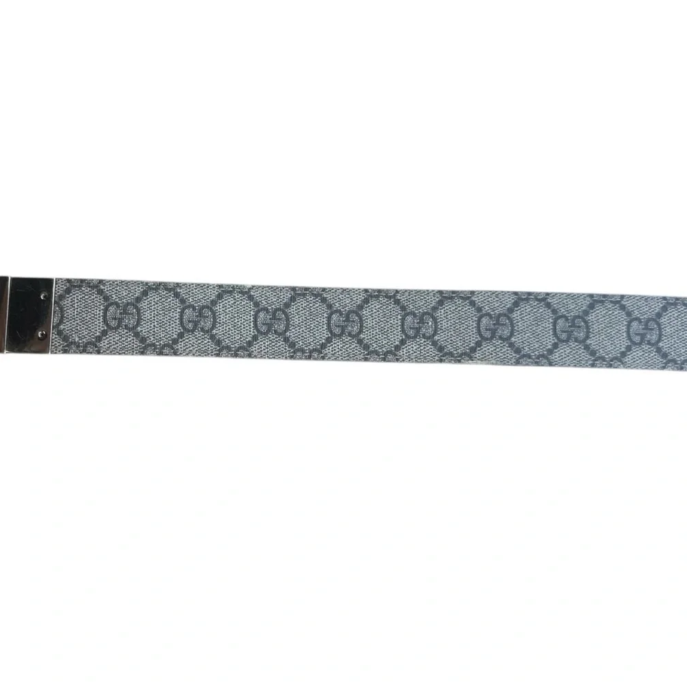 GUCCI Monogram Double G Reversible Mauve Pink Leather Gold Women's Belt 38”